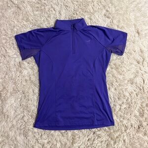 Women’s Medium Purple Smartpak Short Sleeve Horseback Riding Sunshirt